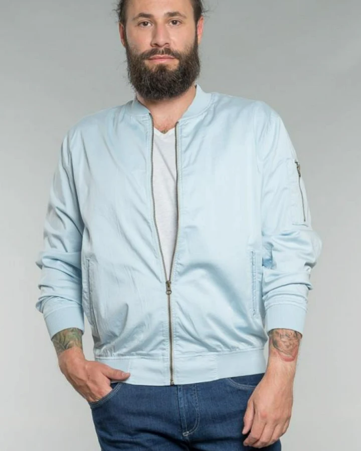 Feuervogl Herren vegan Blousonjacke Till Blue