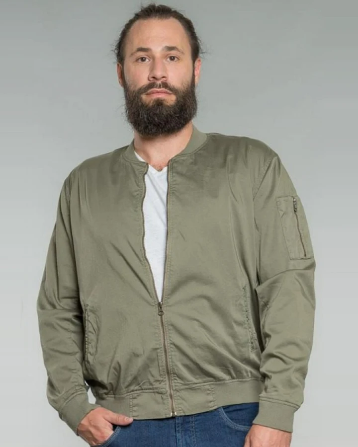 Feuervogl Herren vegan Blousonjacke Till Light Khaki