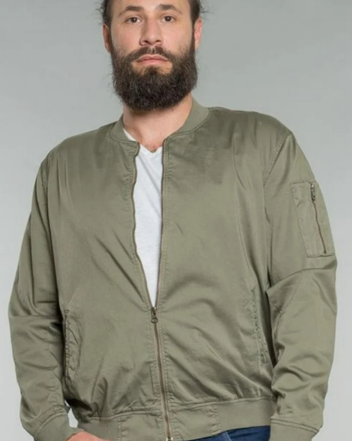 Feuervogl Herren vegan Blousonjacke Till Light Khaki