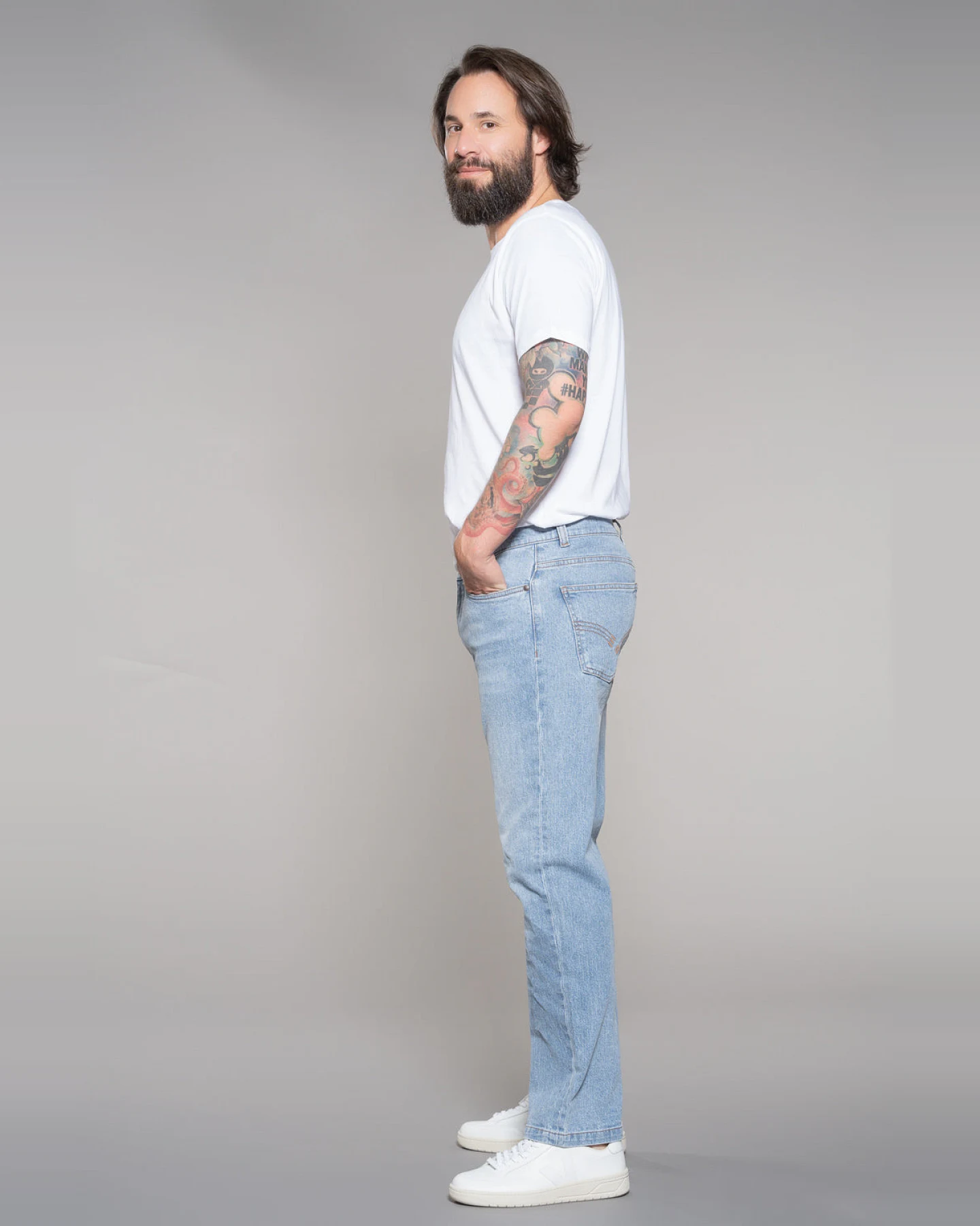 Feuervogl Herren vegan Jeans Milo Sommerhimmel – Ansicht 2