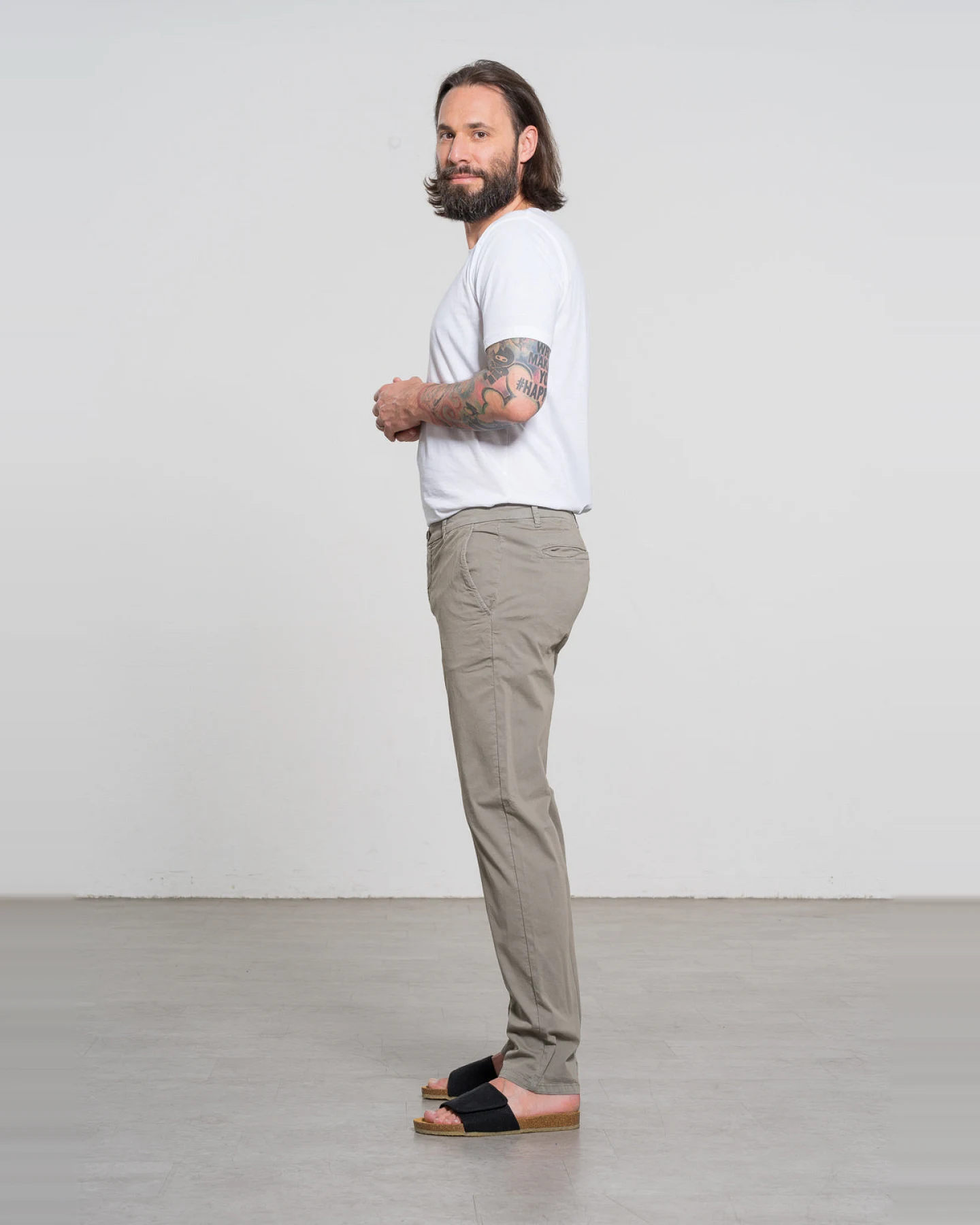Feuervogl Herren vegan Chino-Hose Lasse Salbei Grün – Ansicht 2