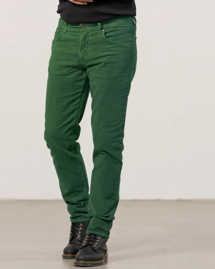 Feuervogl Herren vegan Hose Corduroy Finn Eden Grün