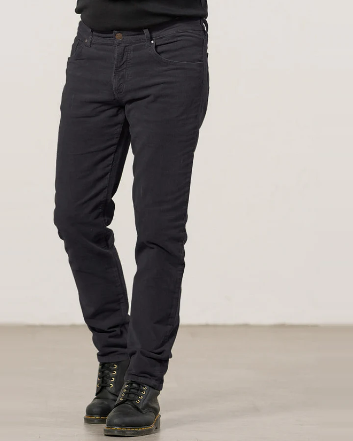 Feuervogl Herren vegan Hose Corduroy Finn Schwarz