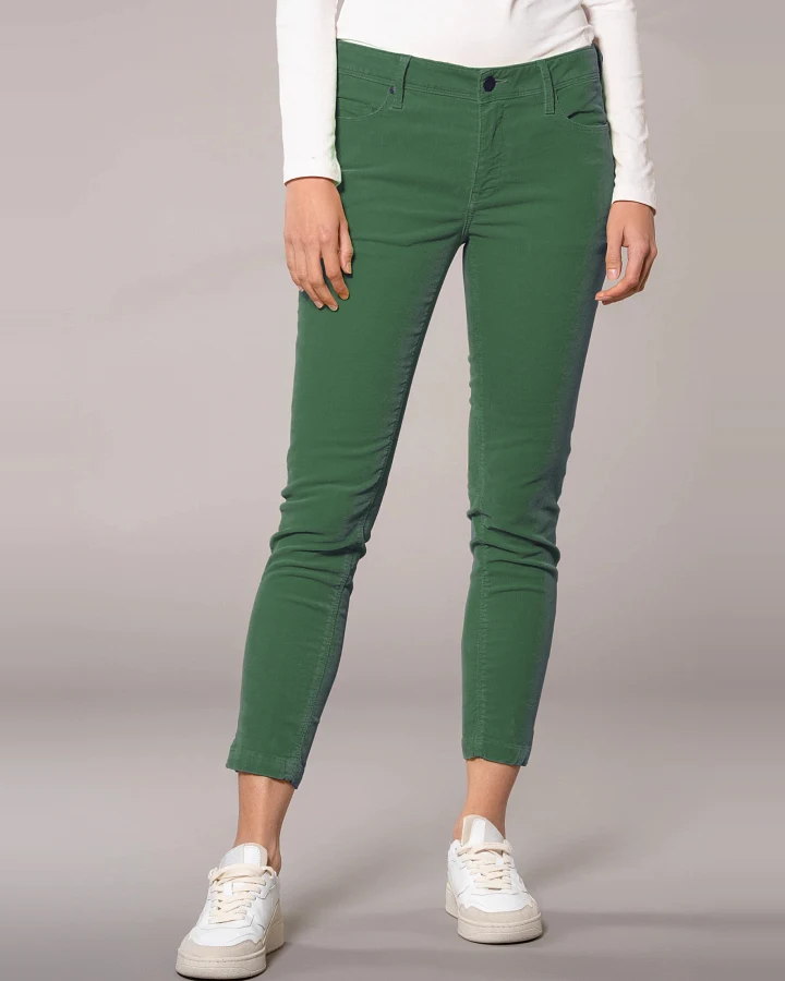Feuervogl Damen vegan Hose Kord Lotta Eden Grün