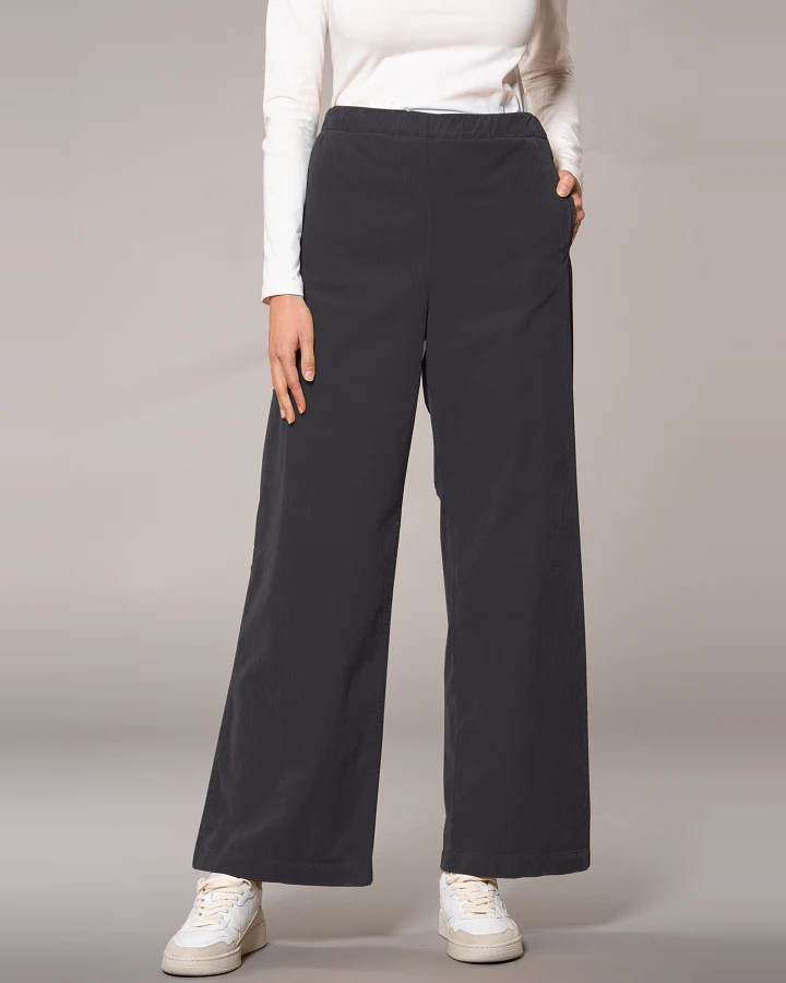 Feuervogl Damen vegan Hose Corduroy Mary Schwarz