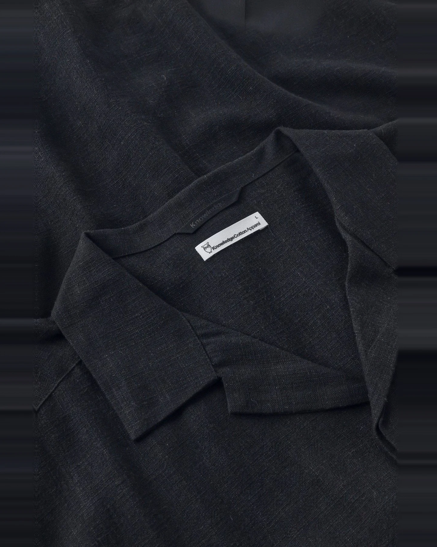 Hemd Relaxed Linen Mix Schwarz – Ansicht 5