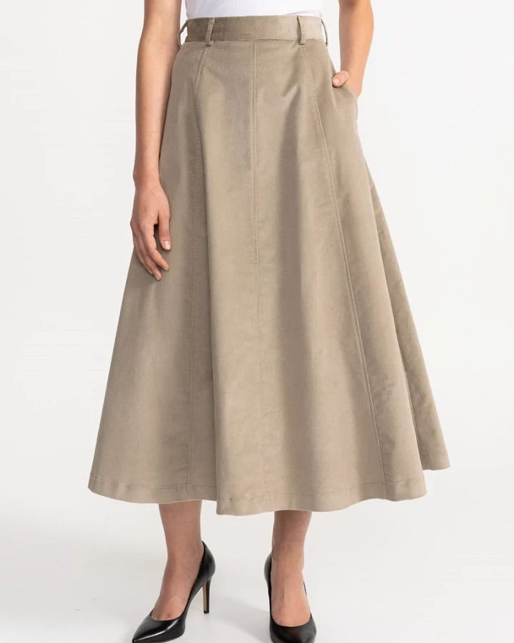 De IONESCU Damen vegan Rock Dorna Corduroy Beige