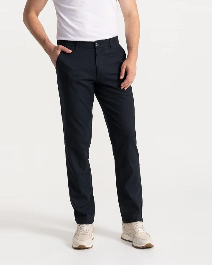 De IONESCU Herren vegan Hose Carpatica Marineblau