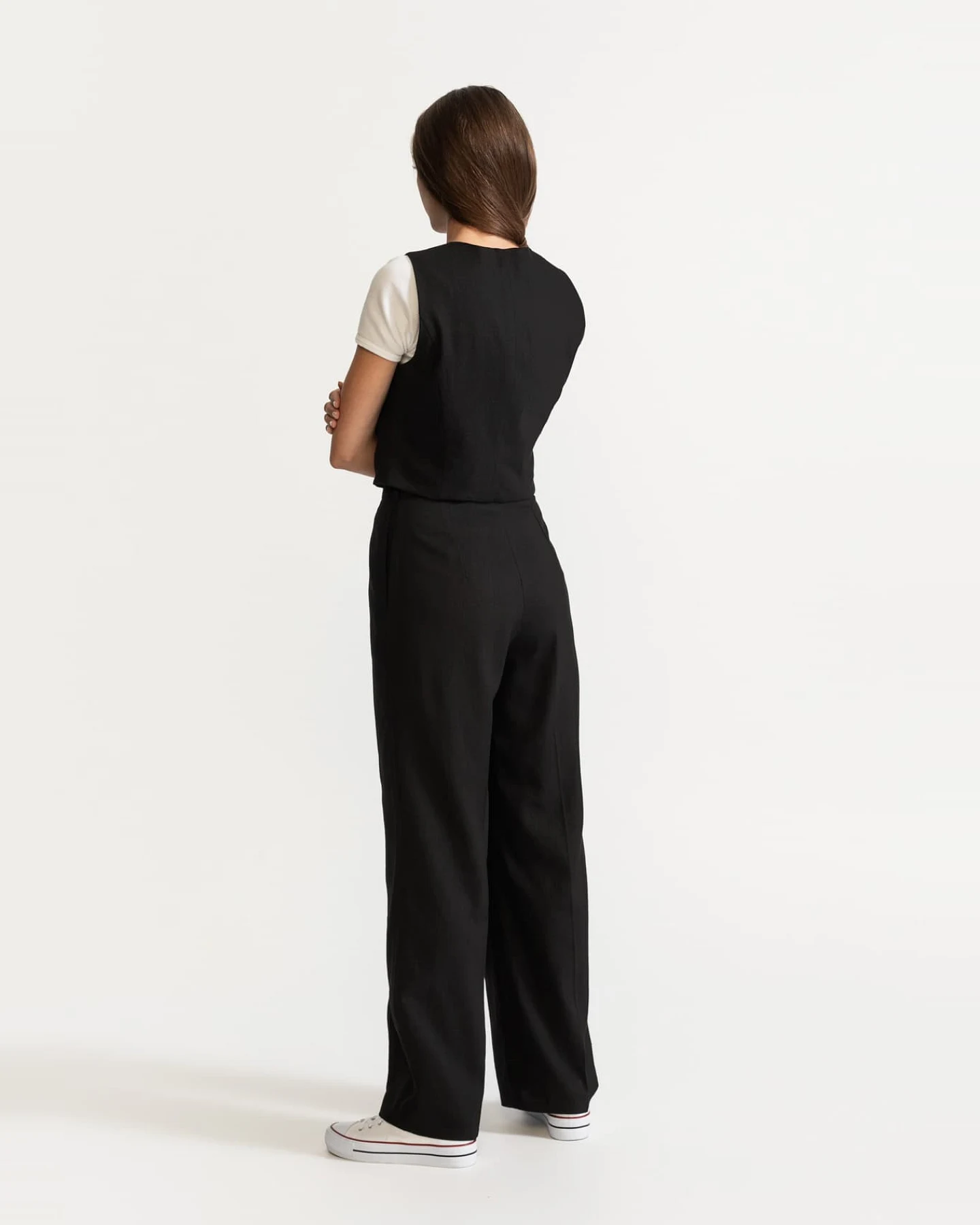 De IONESCU Damen vegan Set Figa Leinen Schwarz – Ansicht 2