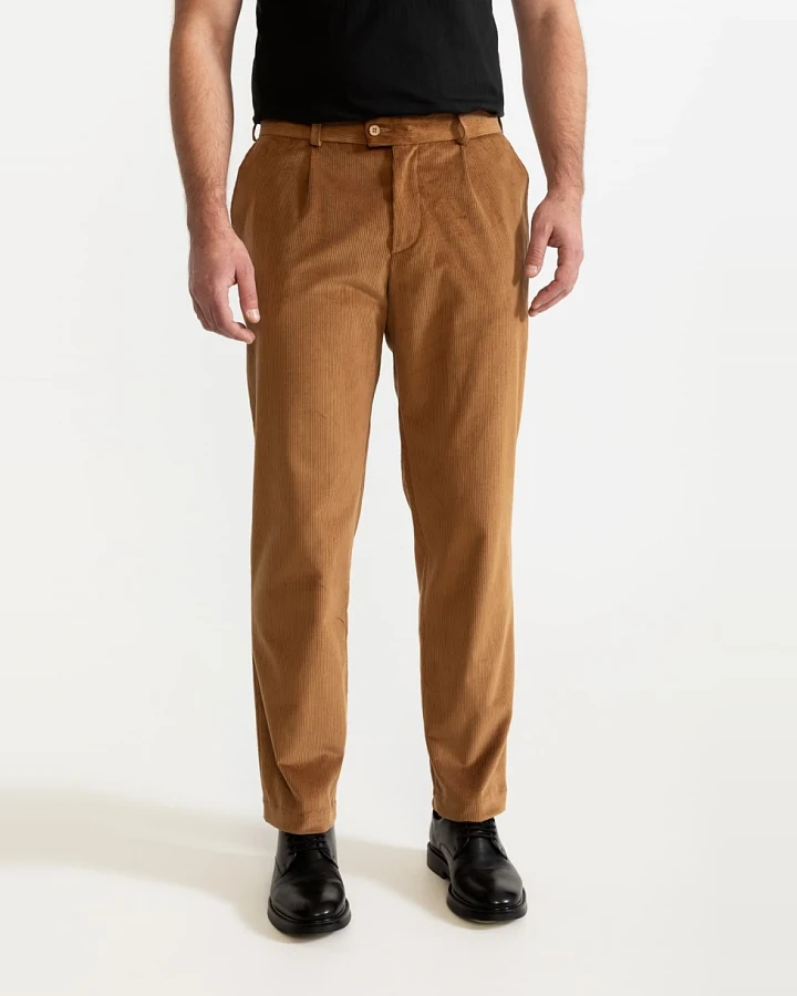 De IONESCU Herren vegan Hose Dacian Corduroy Copper
