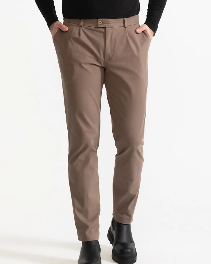 De IONESCU Herren vegan Hose Chesler Beige