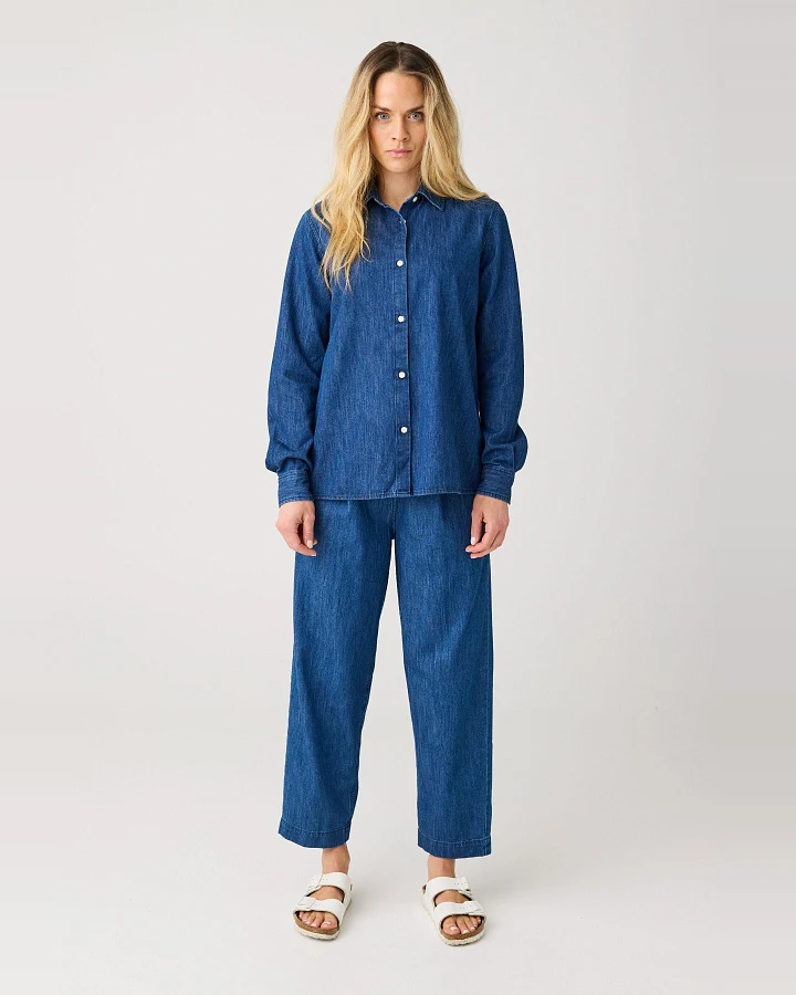 Hose Denim Blau