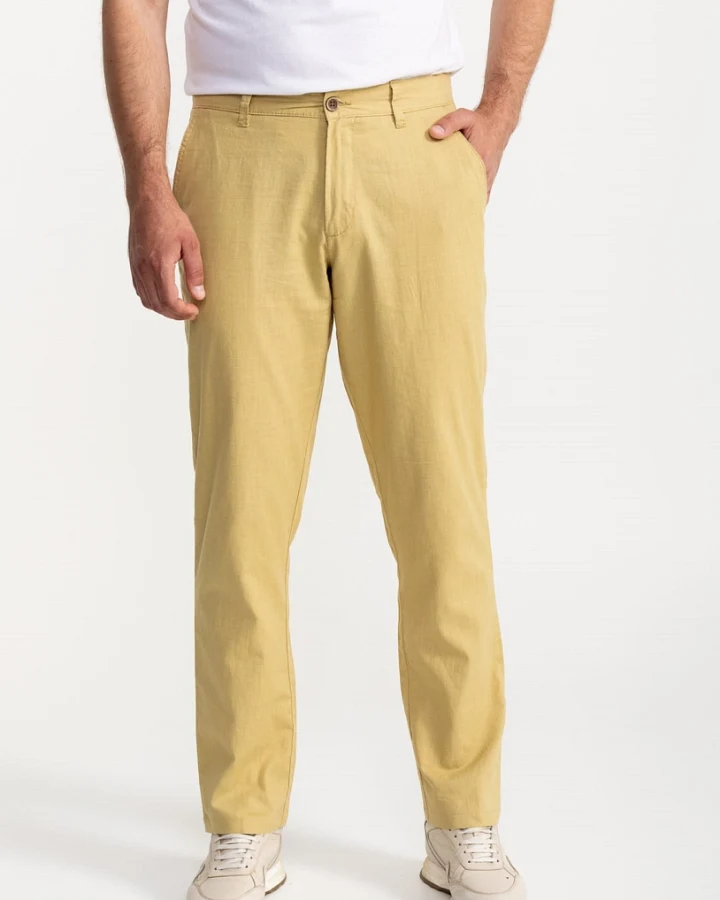 De IONESCU Herren vegan Hose Carpatica Senf