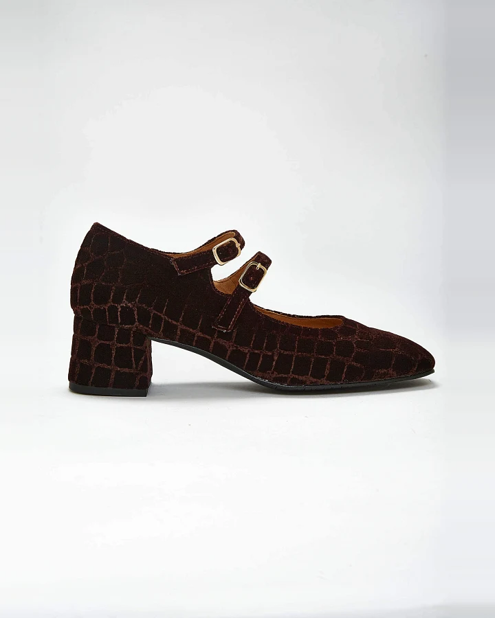 Momoc Damen vegan Pumps Pigalle Braun
