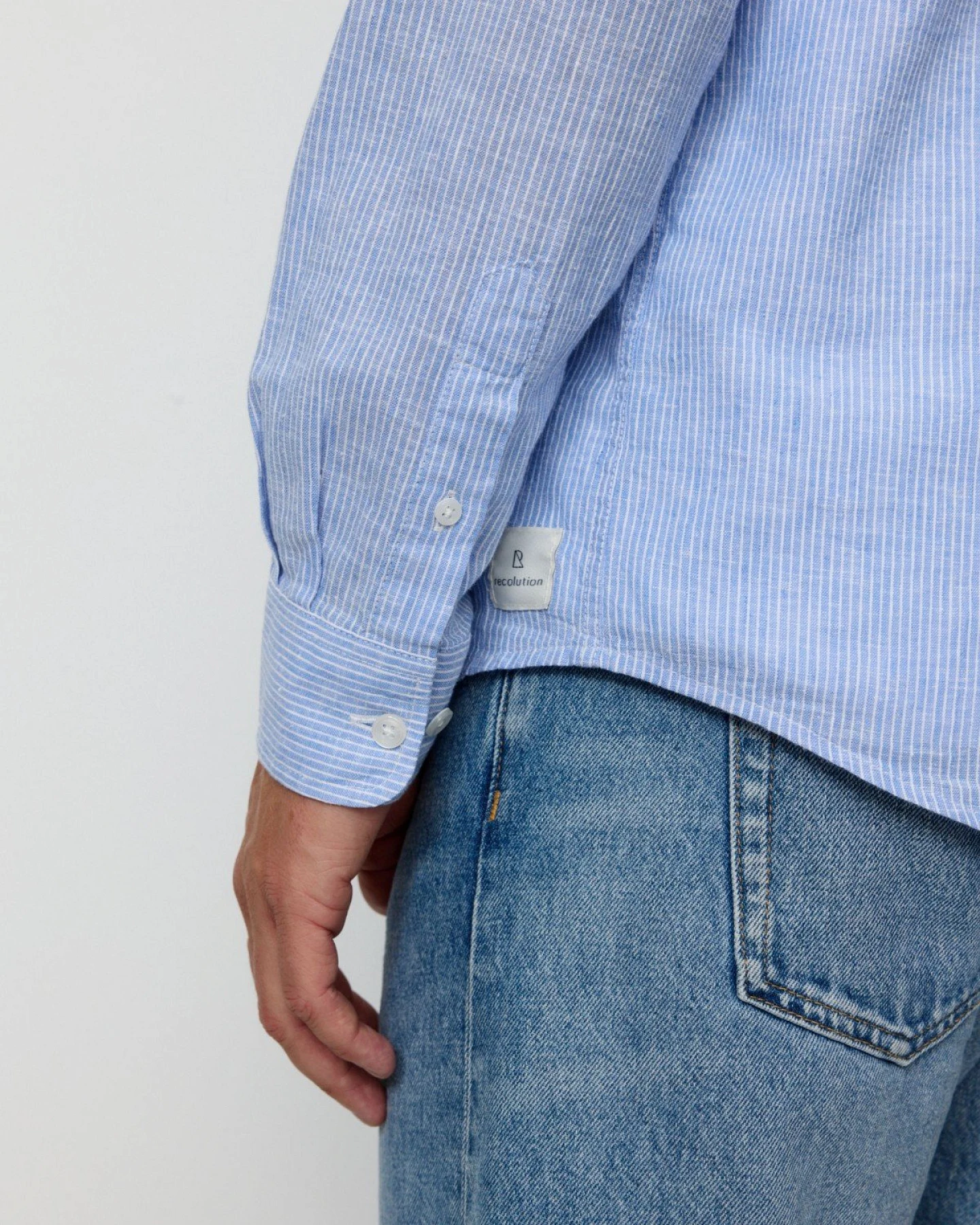 Hemd Yew Stripes Blau – Ansicht 4