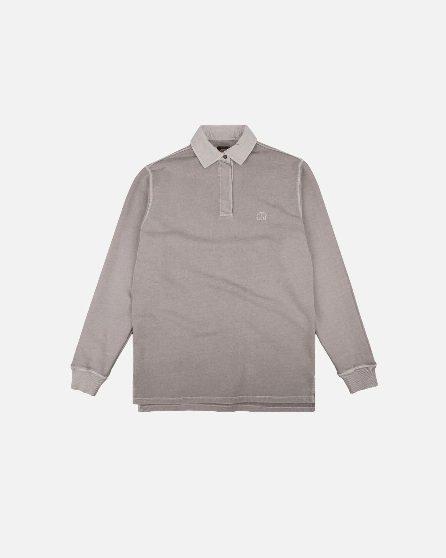 Trendsplant Herren vegan Pullover Polo Essential Pigment Island Fossil – Ansicht 2