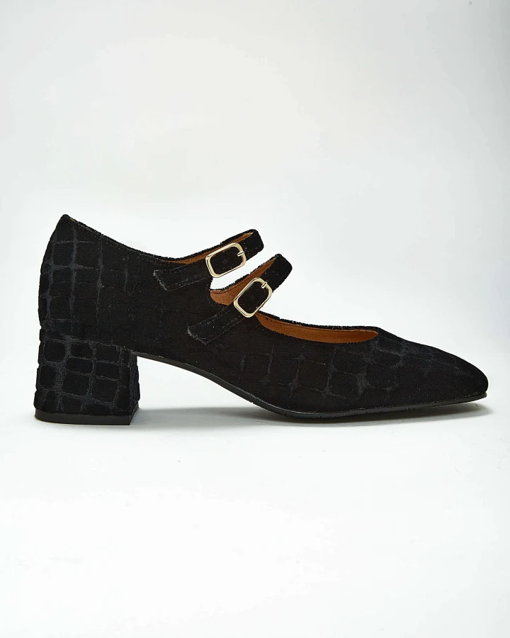 Momoc Damen vegan Pumps Pigalle Schwarz