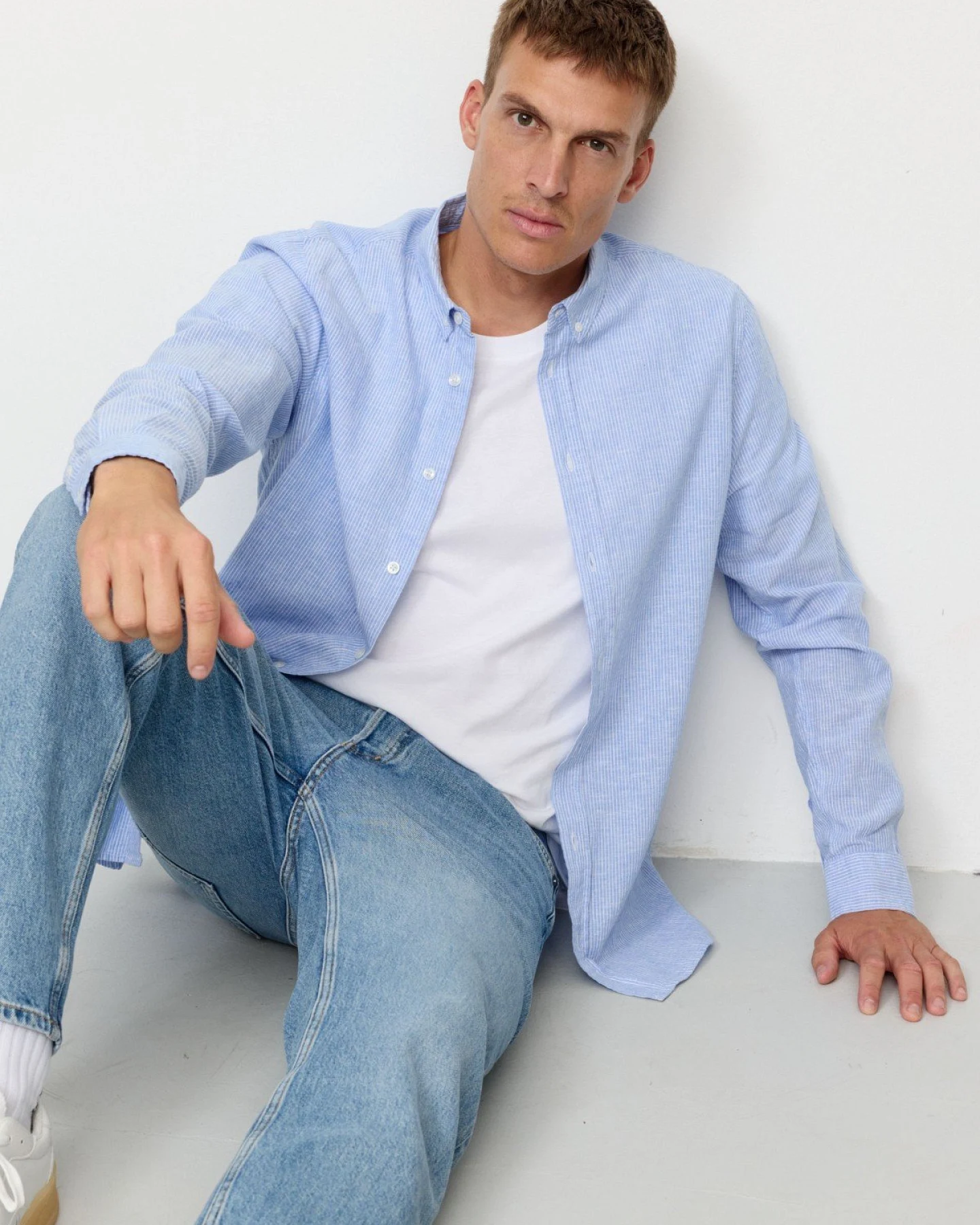 Hemd Yew Stripes Blau – Ansicht 5