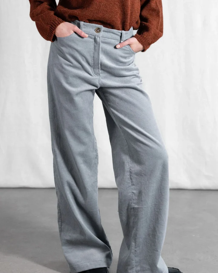 Jyoti - Fair Works Damen vegan Hose Tushar Mist Blau/Grau