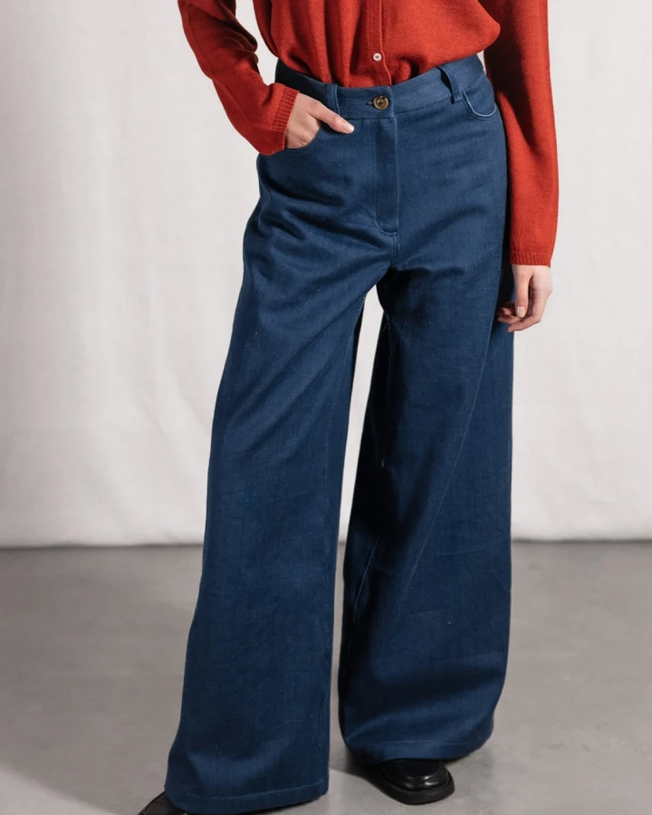 Jyoti - Fair Works Damen vegan Hose Tarani Blue Denim