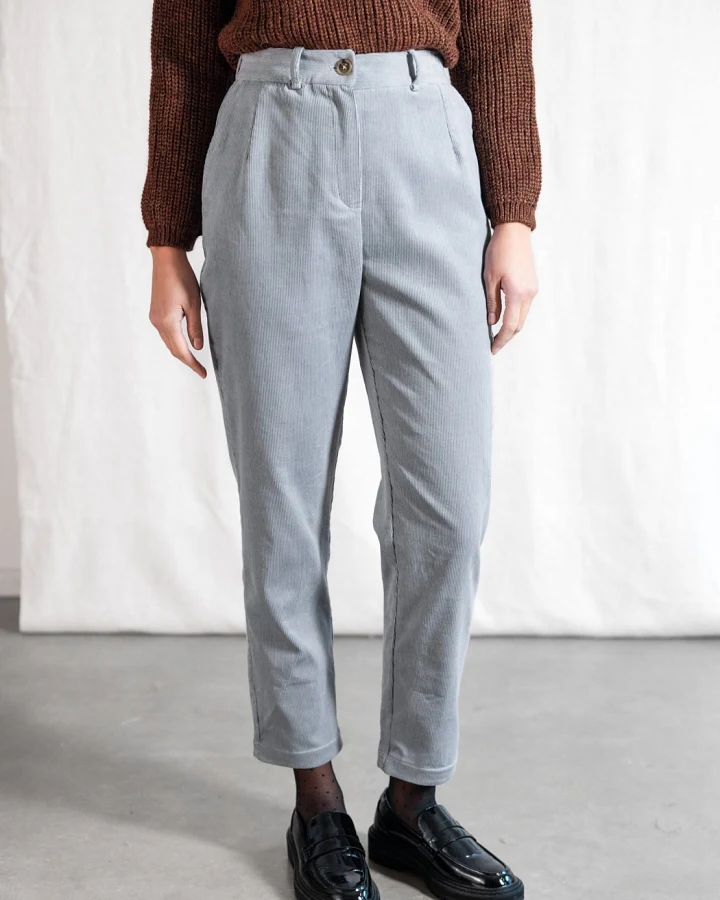 Jyoti - Fair Works Damen vegan Hose Suhrut Fog Grey/Blue