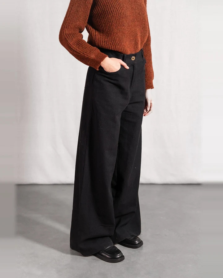Jyoti - Fair Works Damen vegan Hose Tarani Schwarz