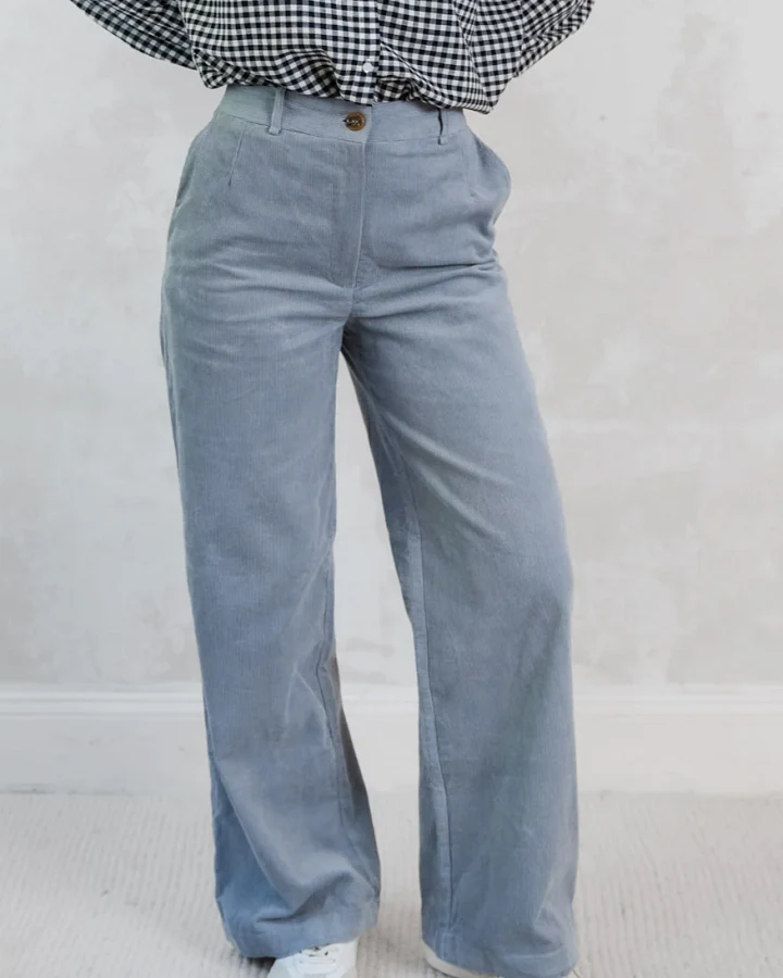 Jyoti - Fair Works Damen vegan Hose Suhrutam Mist Grey/Blue