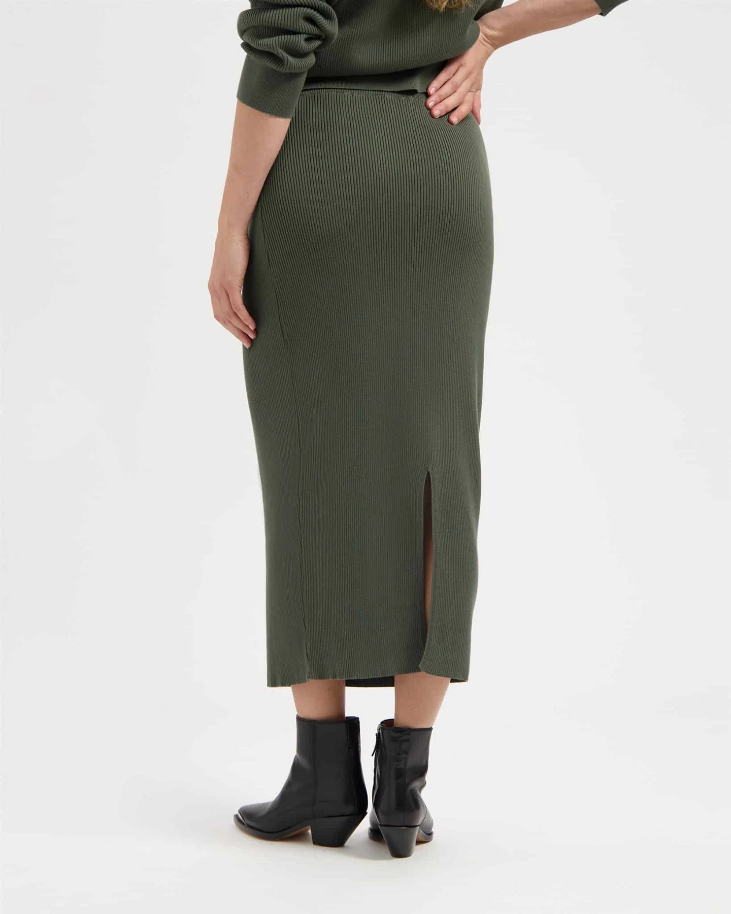 Kuyichi Damen vegan Rock Keira Grün – Ansicht 2