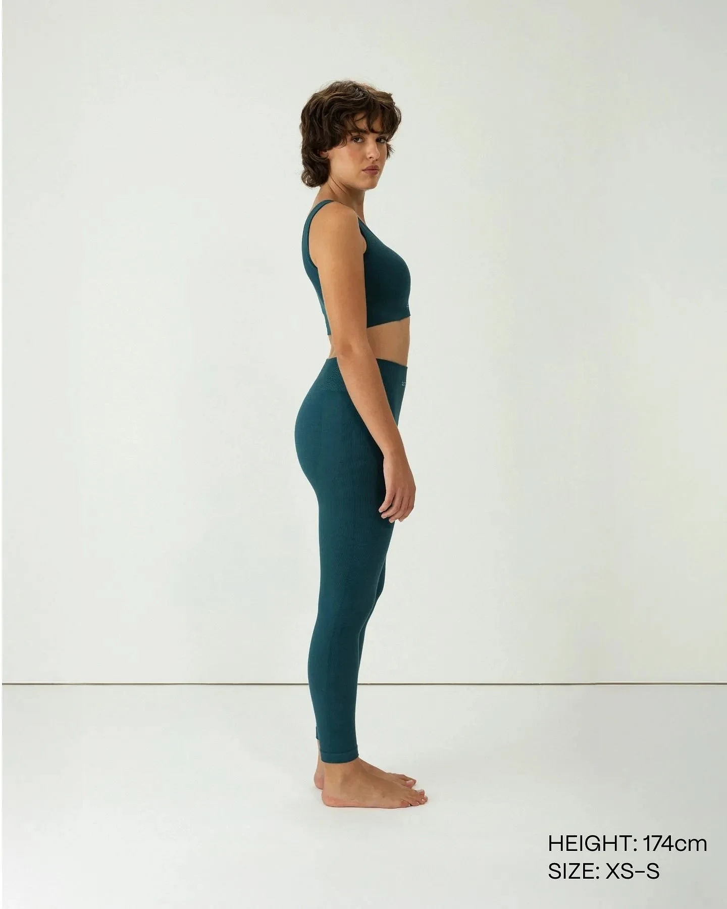 Clotsy Damen vegan Leggings Blau – Ansicht 2