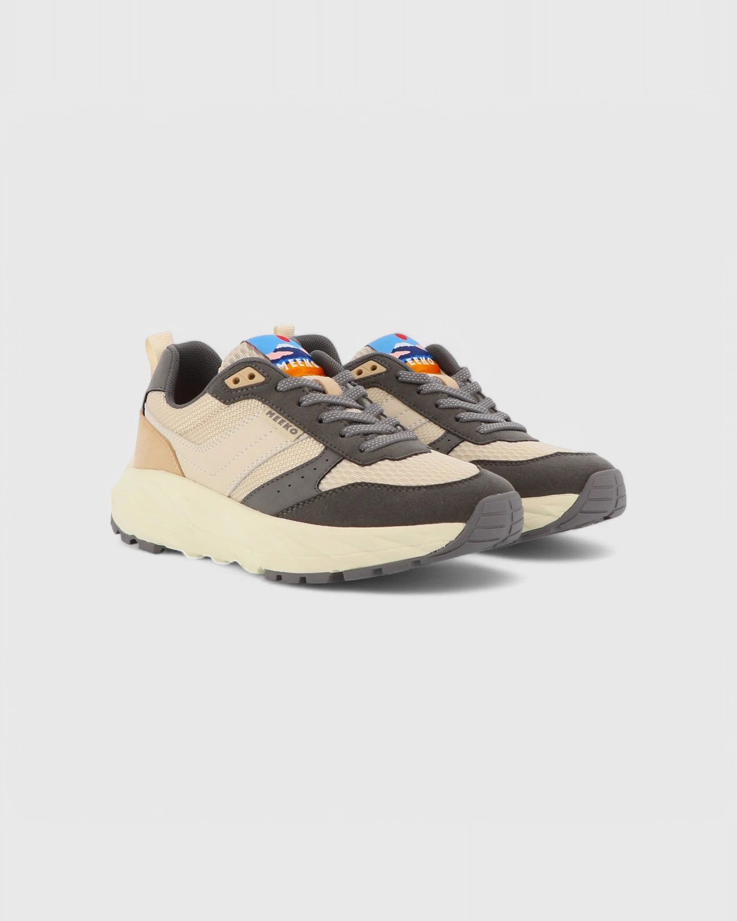 MEEKO Herren vegan Schuhe Pongo Puder – Ansicht 2