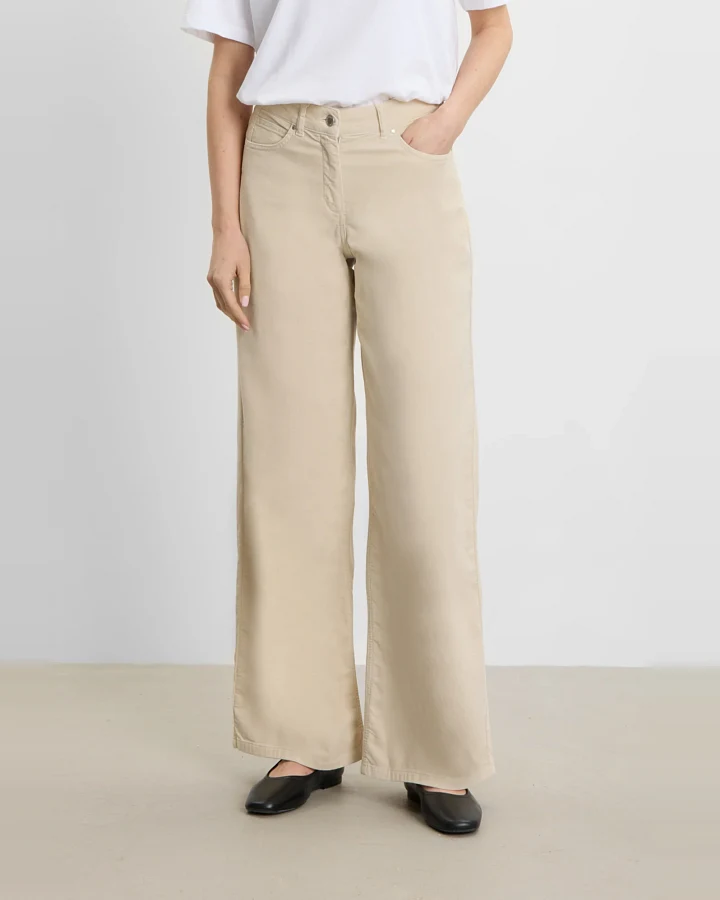 LAURIE Damen vegan Hose Corduroy Carol Lose Birke