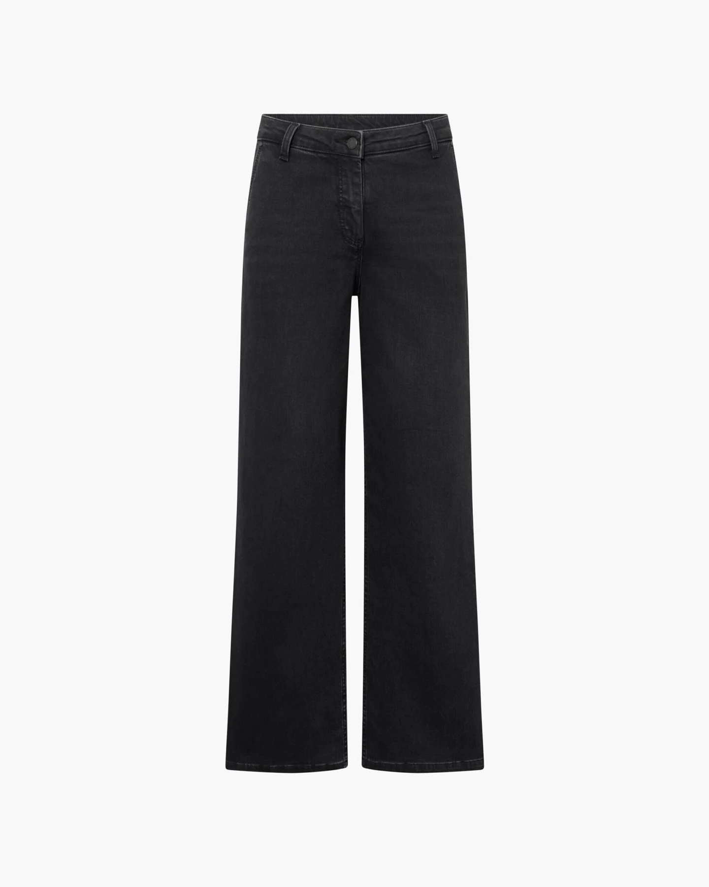 LAURIE Damen vegan Jeans Charm Loose Washed Black Denim – Ansicht 2