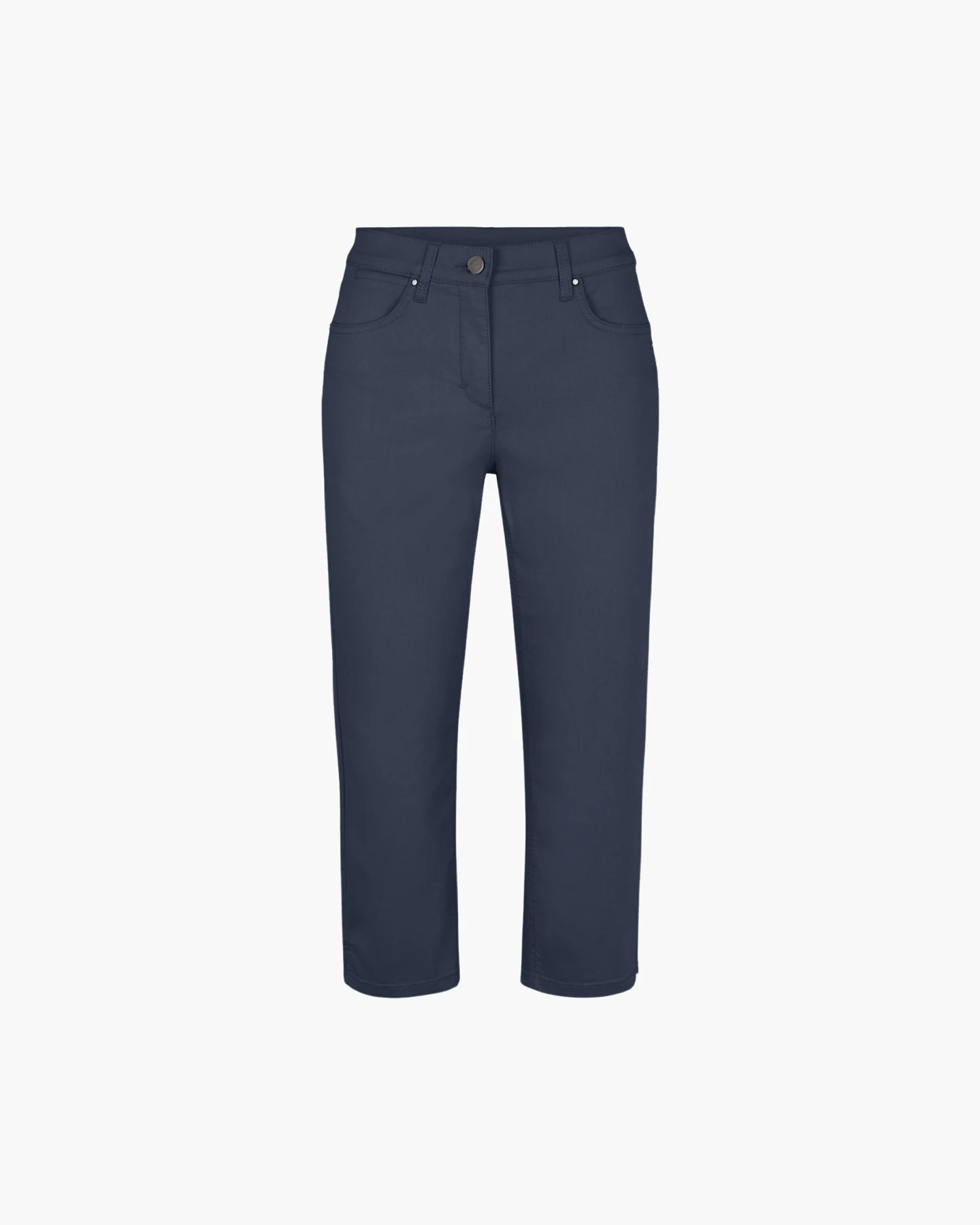 LAURIE Damen vegan Hose Capri Charlotte Regular Medium Length Navy – Ansicht 2