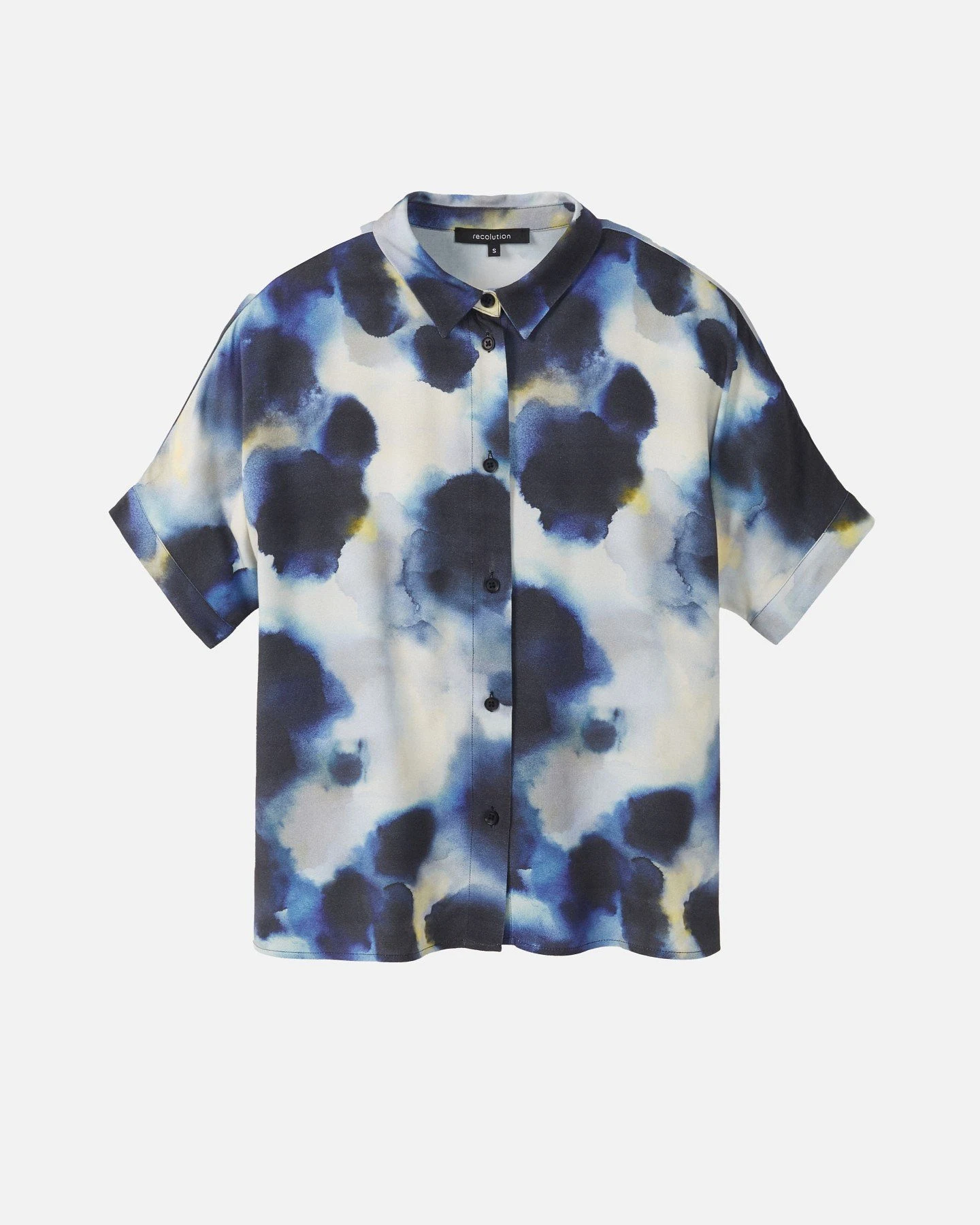 Bluse Lotus Waterdrop Blau – Ansicht 6