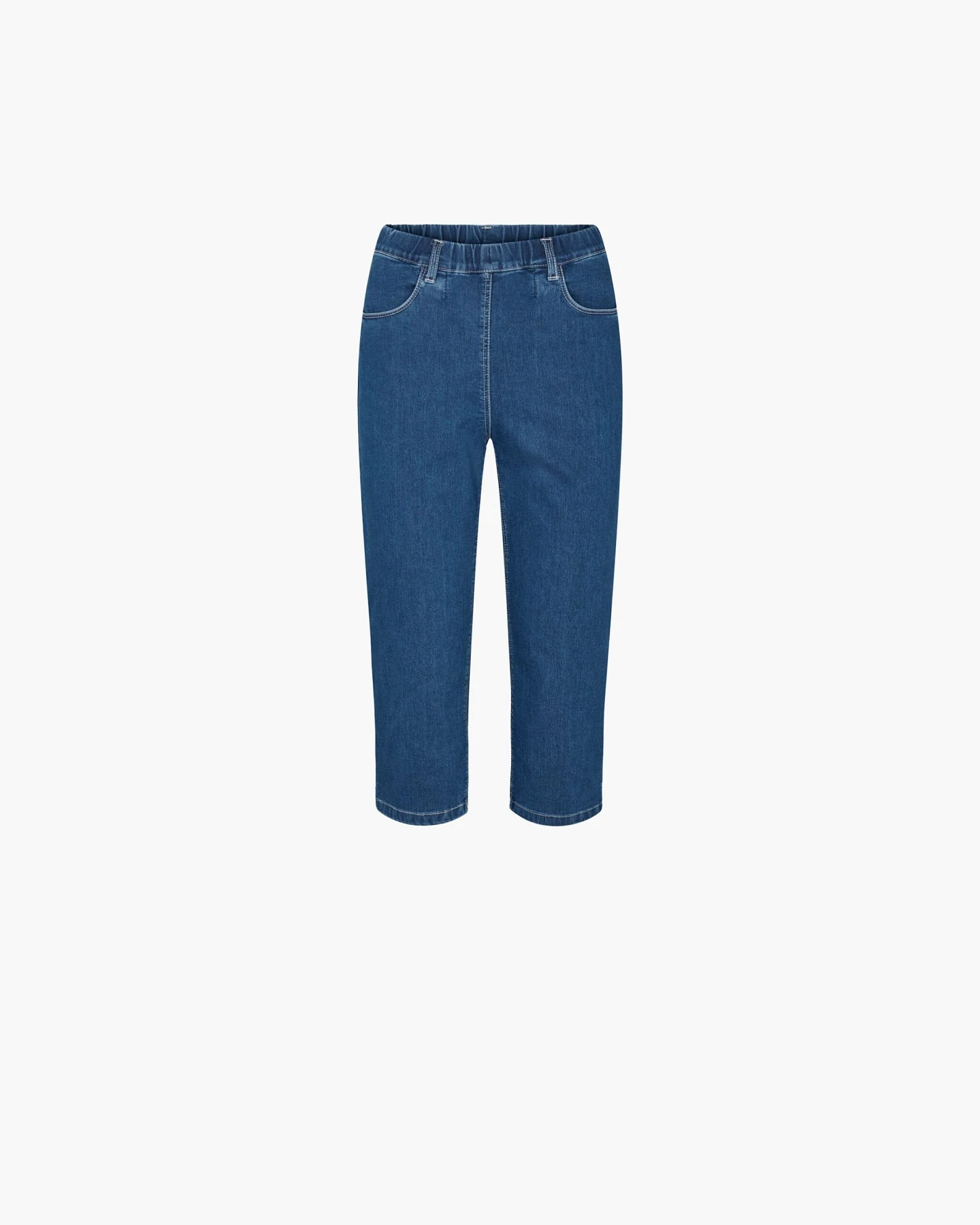 LAURIE Damen vegan Jeans Capri Kelly Regular Blue Denim – Ansicht 2