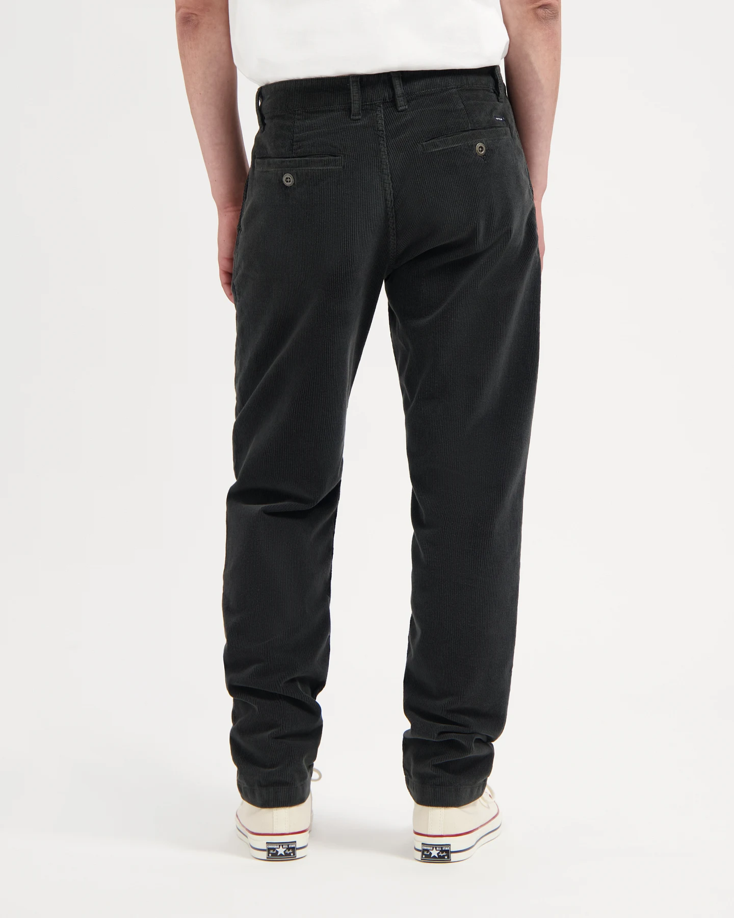 Kuyichi Herren vegan Hose Corduroy Darren Woodland Grey – Ansicht 2