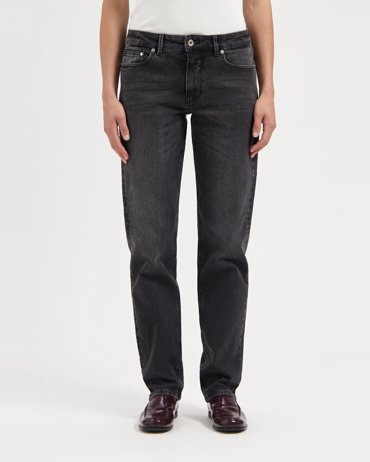 Kuyichi Damen vegan Jeans Boyfriend Jenna Vintage Schwarz