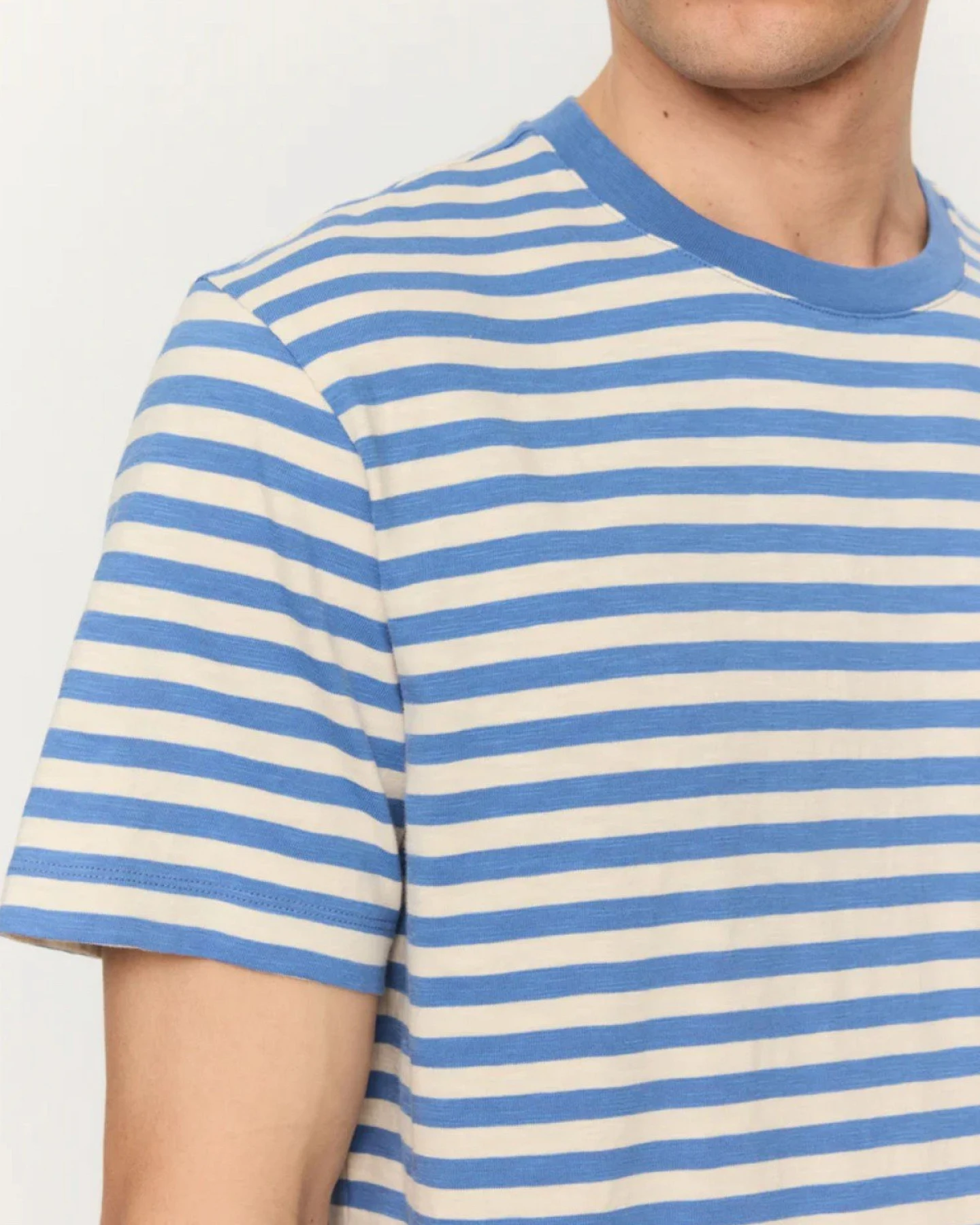 T-Shirt Delonix Stripes Blau – Ansicht 3