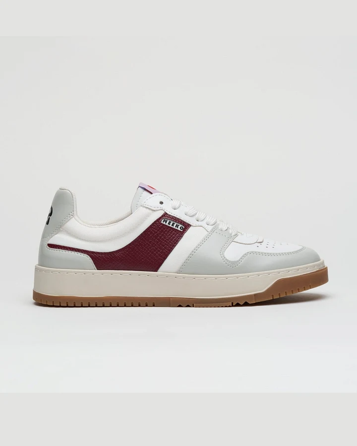 MEEKO Herren vegan Sneaker Kiboko Weinrot