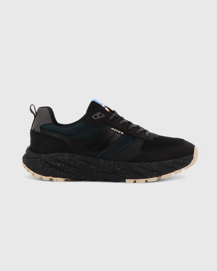 MEEKO Herren vegan Schuhe Pongo Night Black