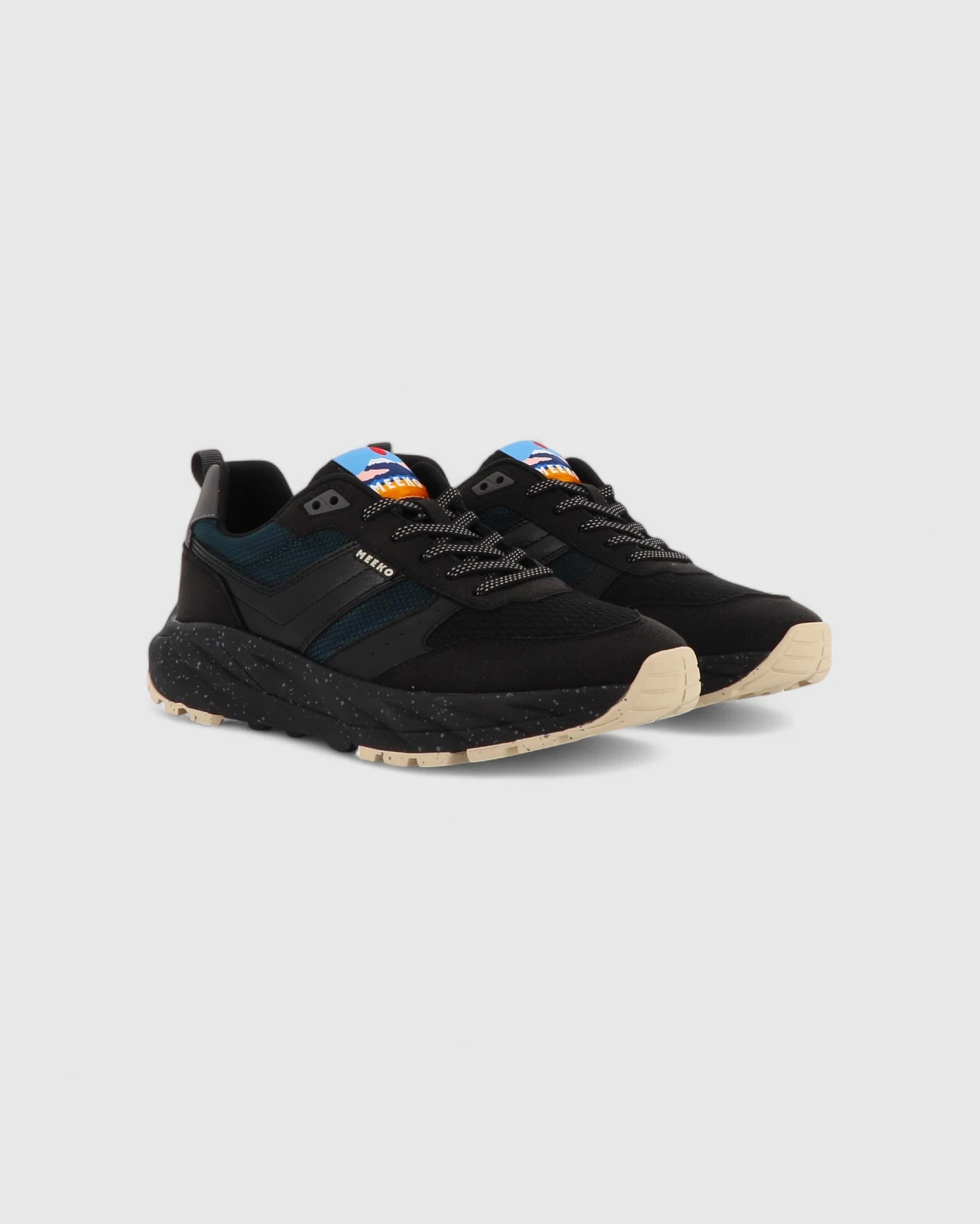 MEEKO Herren vegan Schuhe Pongo Night Black – Ansicht 2
