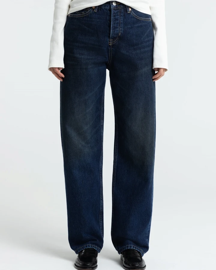 Kings of Indigo Herren vegan Jeans Noah Vintage Dirt Dunkelblau