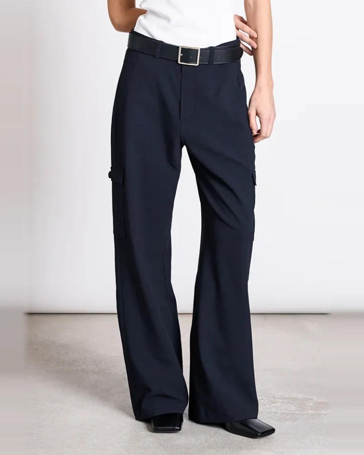JAN 'N JUNE Damen vegan Cargohose Fano Nightfall Navy