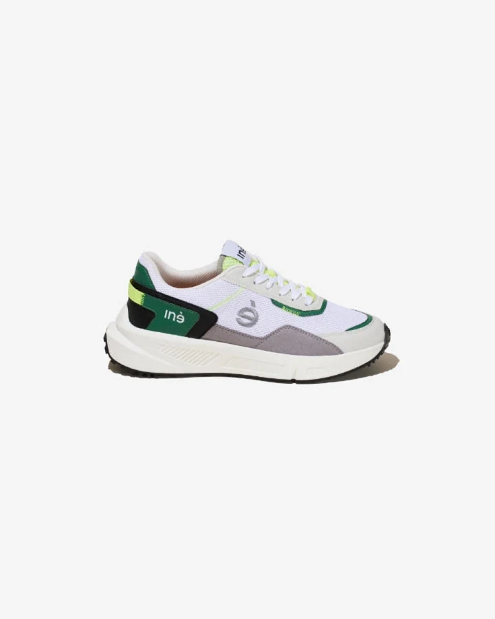 Iné Herren vegan Sneaker Vibes Grün Und Neongelb
