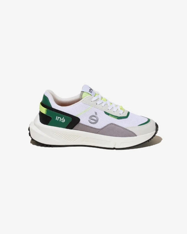 Iné Herren vegan Sneaker Vibes Grün Und Neongelb