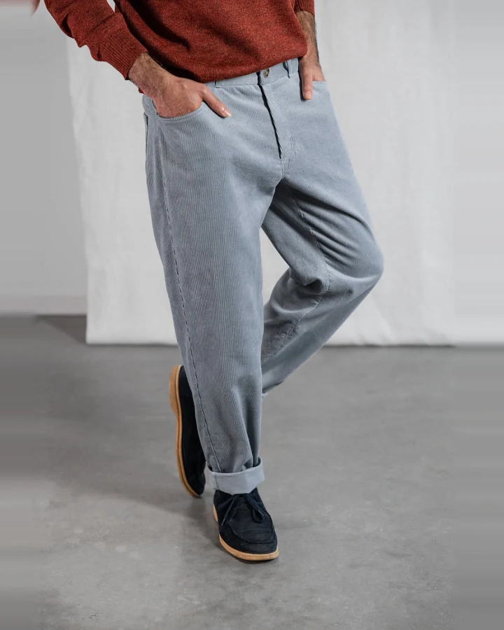 Jyoti Fair Works Herren vegan Hose Kord Prakrit Mist