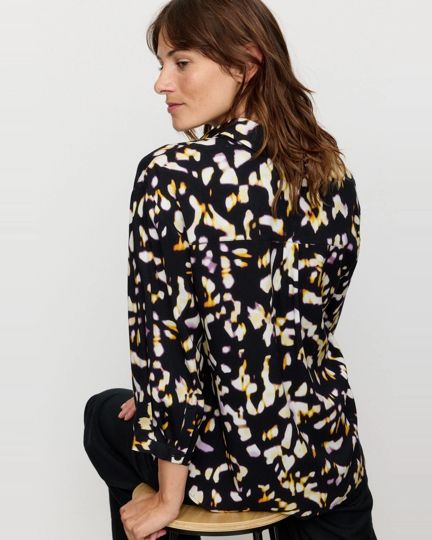 Bluse Cypress Blurry Schwarz – Ansicht 2