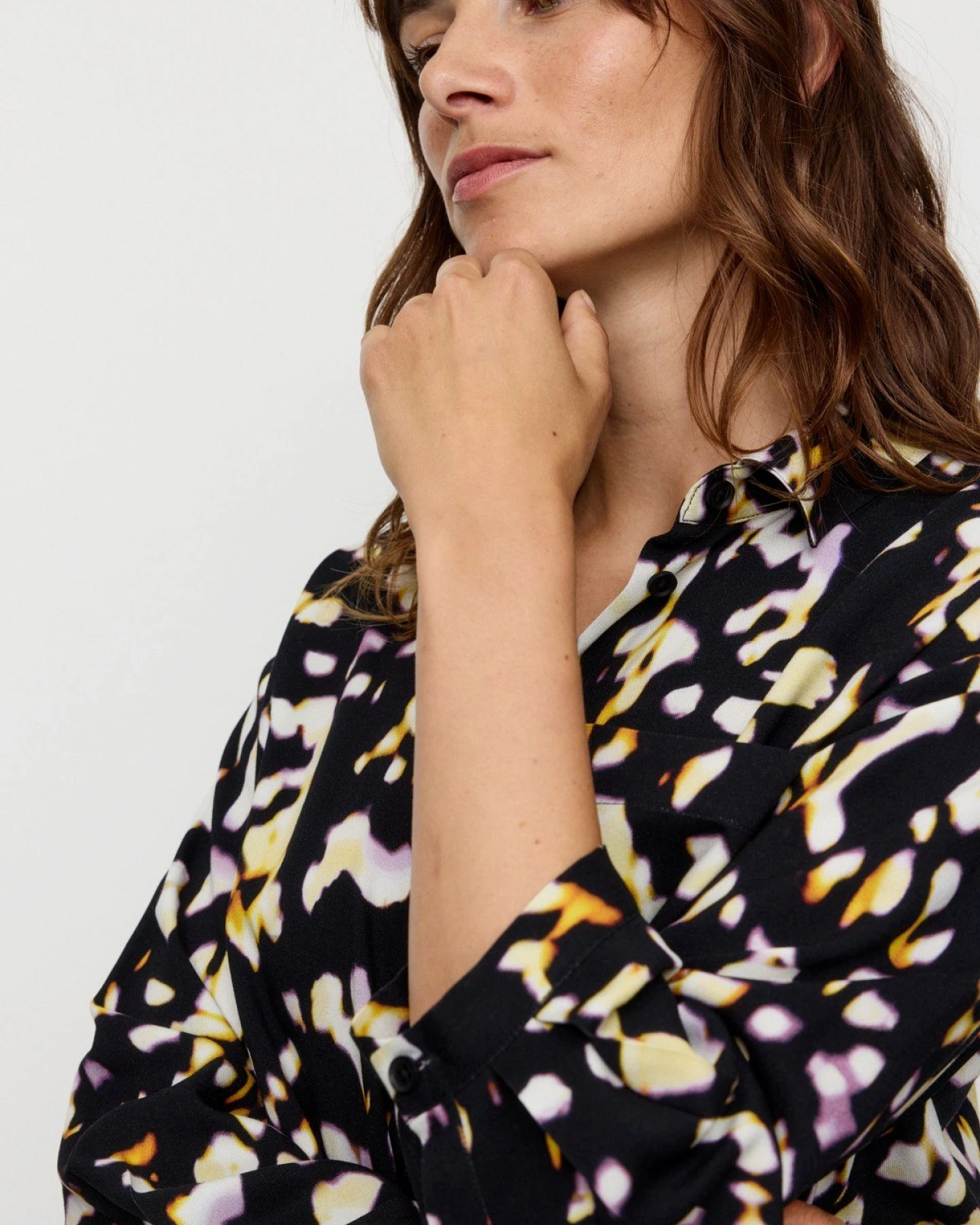 Bluse Cypress Blurry Schwarz – Ansicht 3