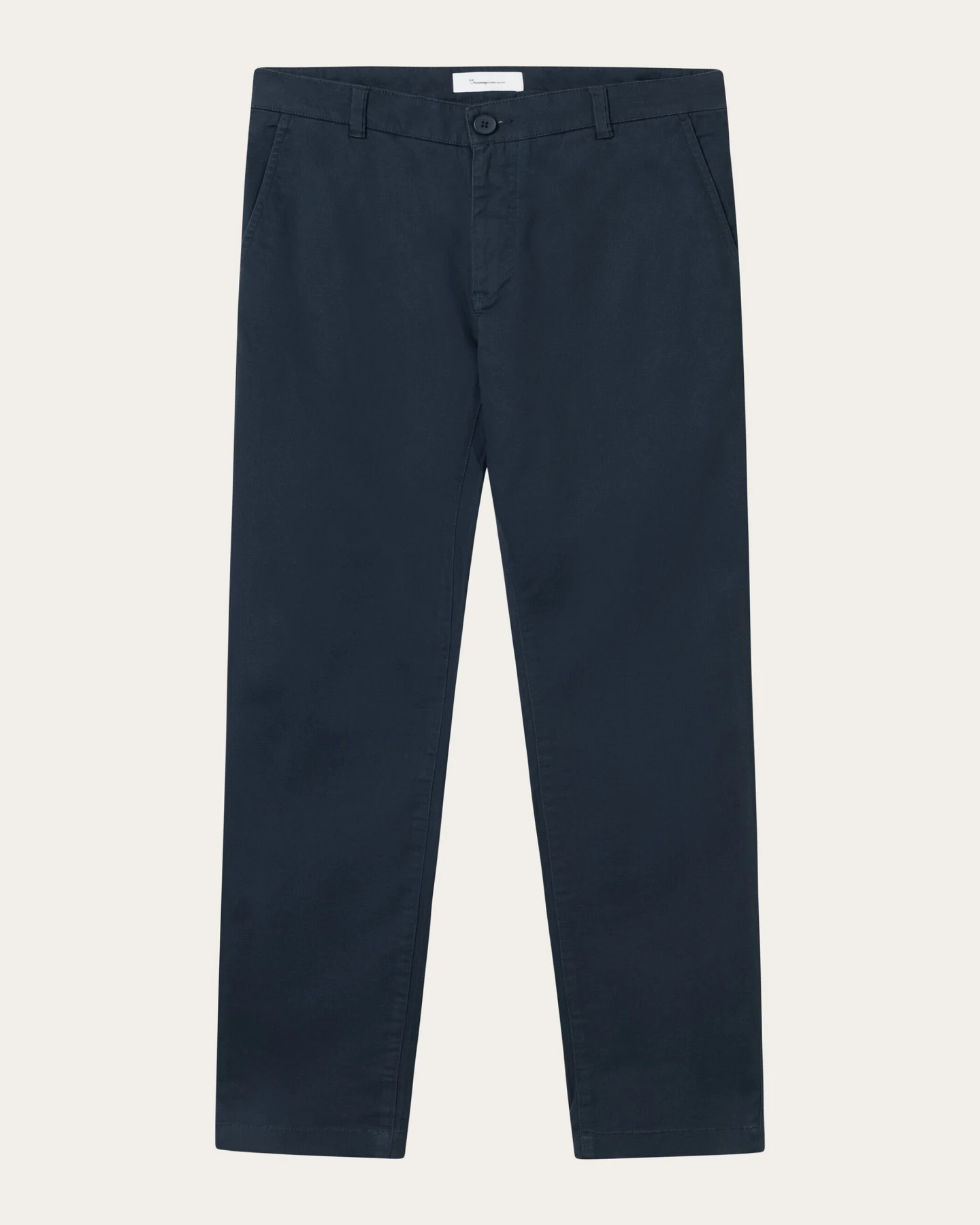 KnowledgeCotton Apparel Herren vegan Chino-Hose Luca Slim Twill Total Eclipse Navy – Ansicht 2