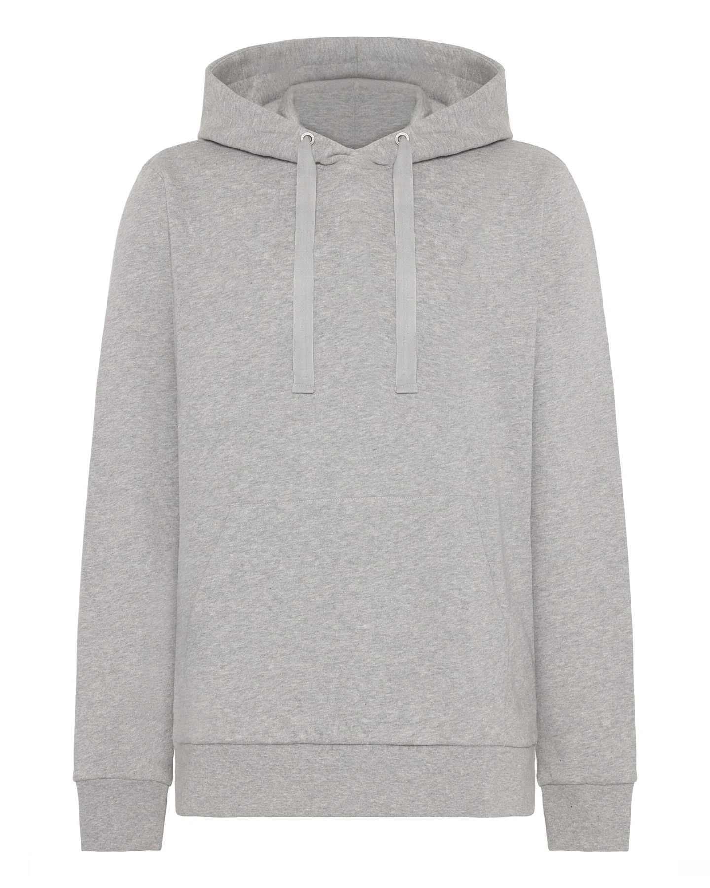 KnowledgeCotton Apparel Herren vegan Hoodie Basic Badge Grau Melange – Ansicht 2